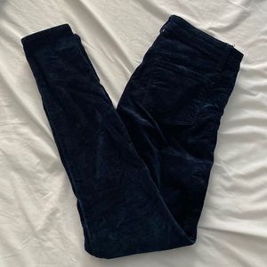J Brand - Indigo Velvet pants